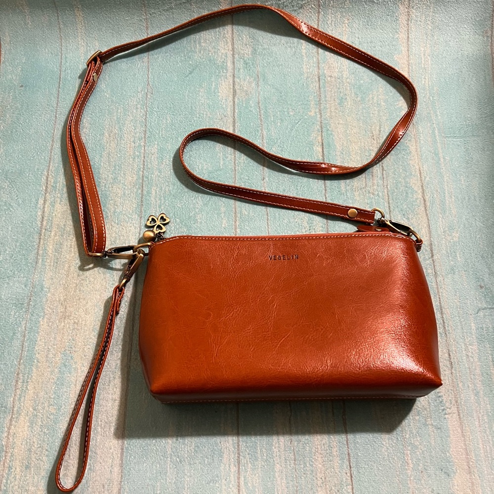 Vegelin hand/crossbody bag brown